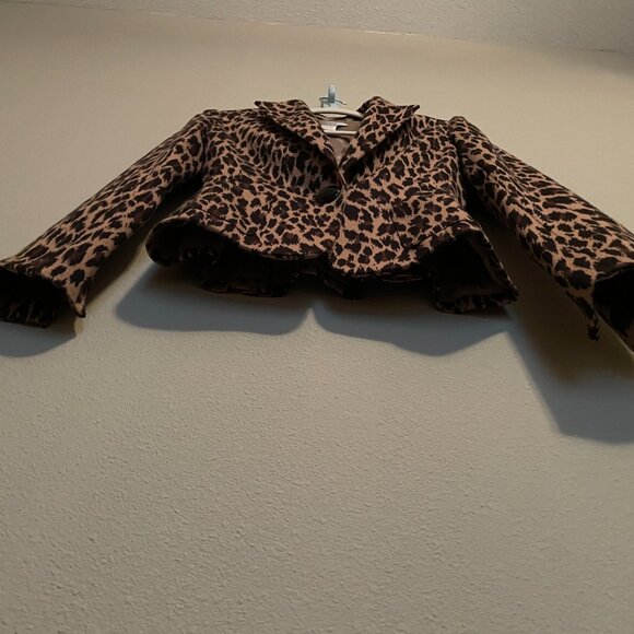 Leopard Print Blazer - S-Size 4 - Spiegel - Picture 7 of 12